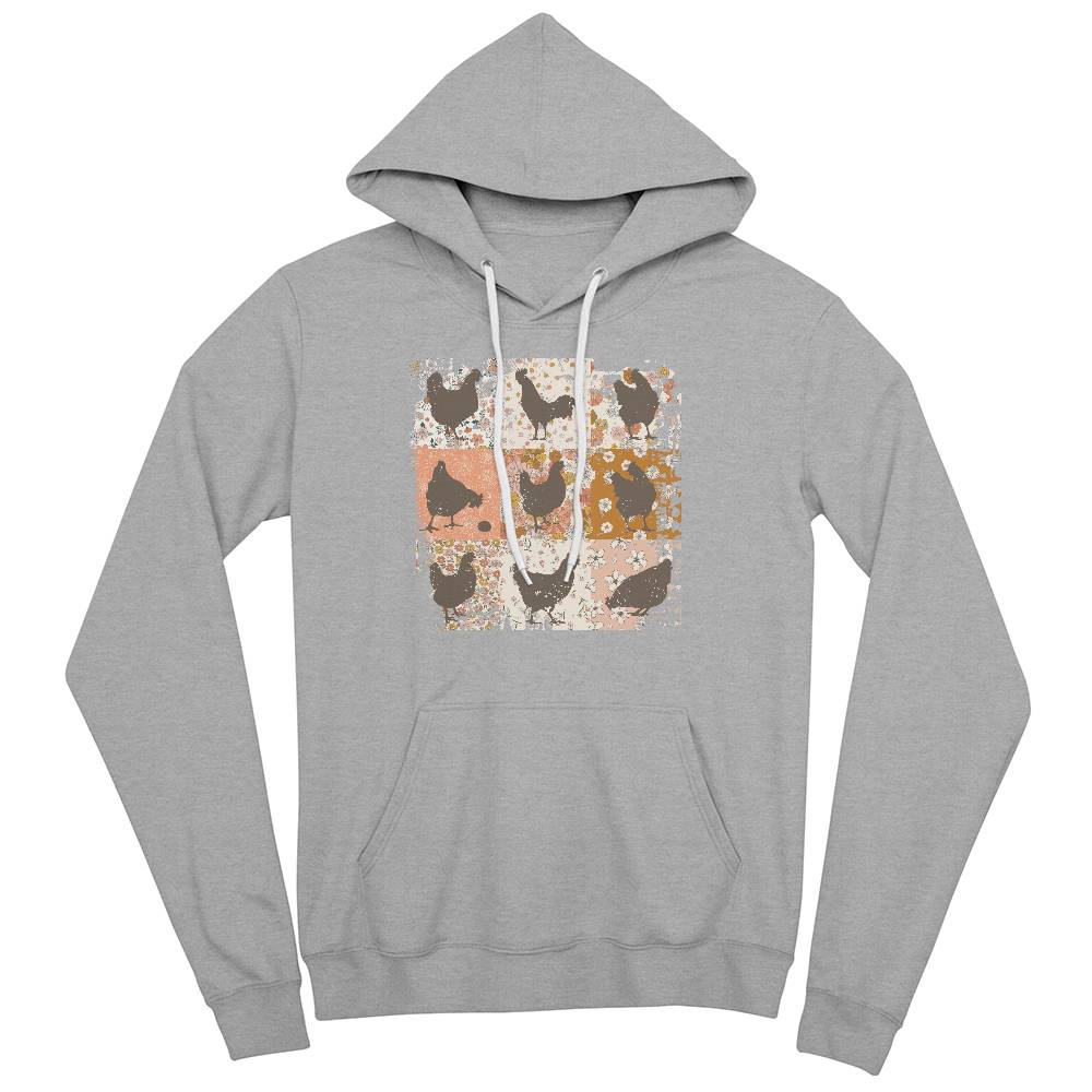 Boho Chicken Bella + Canvas 3719 Pullover Fleece Hoodie
