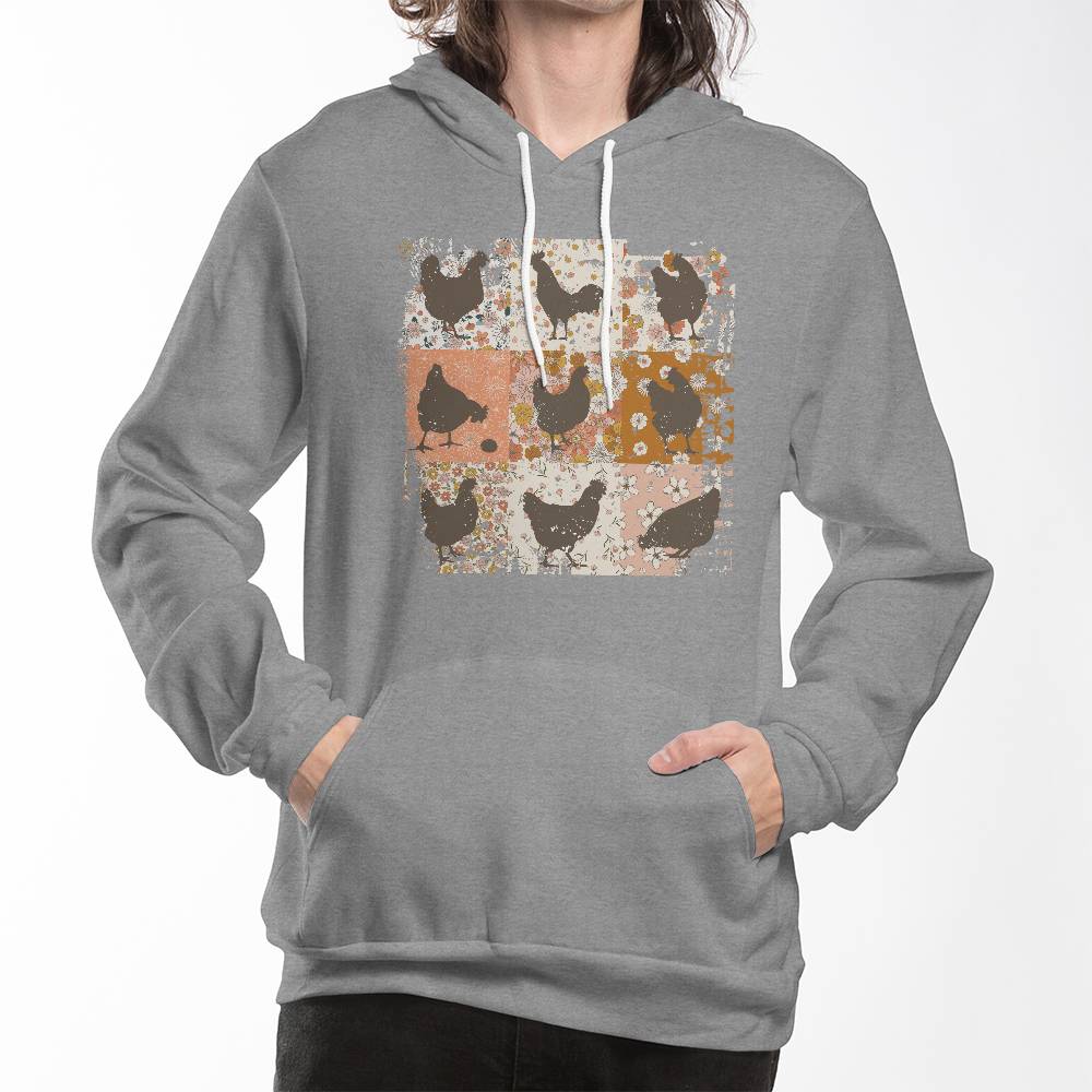 Boho Chicken Bella + Canvas 3719 Pullover Fleece Hoodie