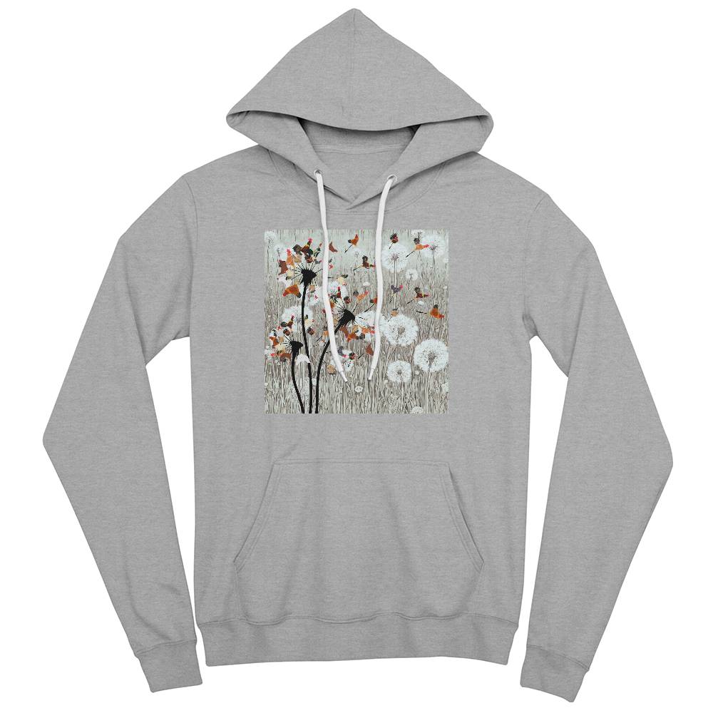 Dandelion Chicken Bella + Canvas 3719 Pullover Fleece Hoodie