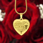 Personalized Jesus Engraved Heart Pendant Necklace