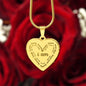 Personalized I Am Bible Verse Inspirational Engraved Heart Pendant Necklace