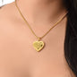 Personalized Jesus Engraved Heart Pendant Necklace
