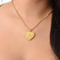 Personalized I Am Bible Verse Inspirational Engraved Heart Pendant Necklace