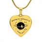 Spinning Out Waiting For Ya To Pull Me In Engraved Heart Pendant Necklace
