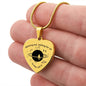 Spinning Out Waiting For Ya To Pull Me In Engraved Heart Pendant Necklace