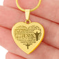 Personalized Jesus Engraved Heart Pendant Necklace