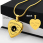 Spinning Out Waiting For Ya To Pull Me In Engraved Heart Pendant Necklace