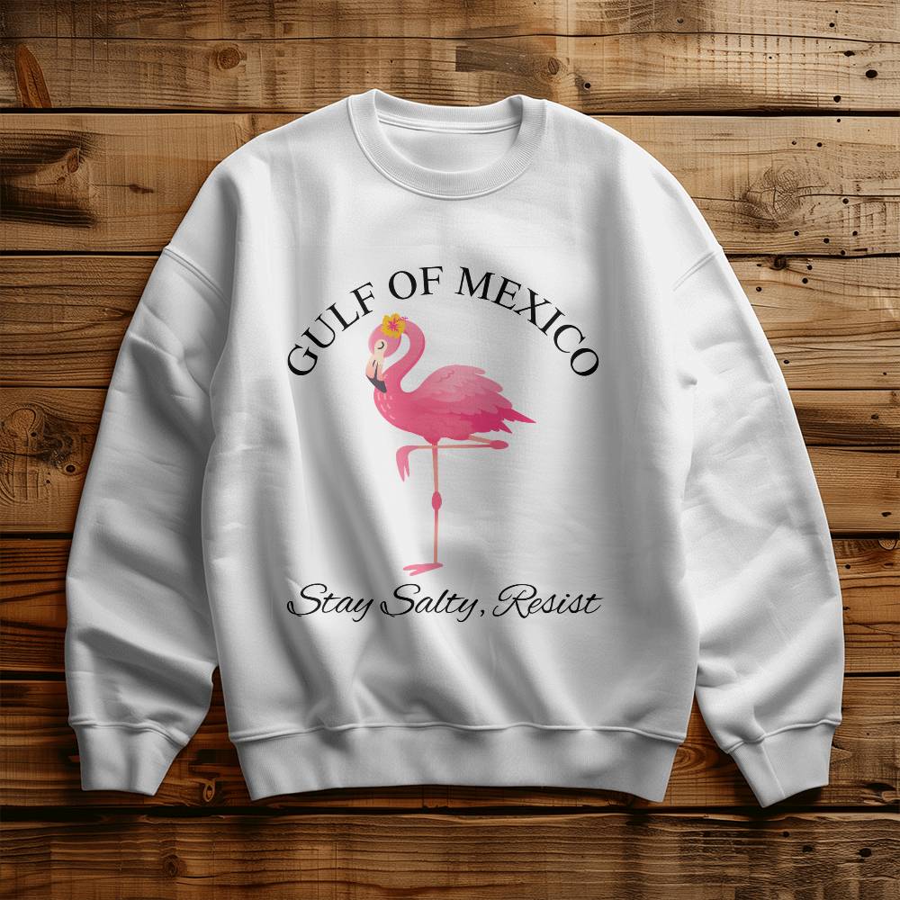 Gulf Of Mexico, Stay Salty Resist, Resistance, Gildan Unisex Crewneck Sweatshirt