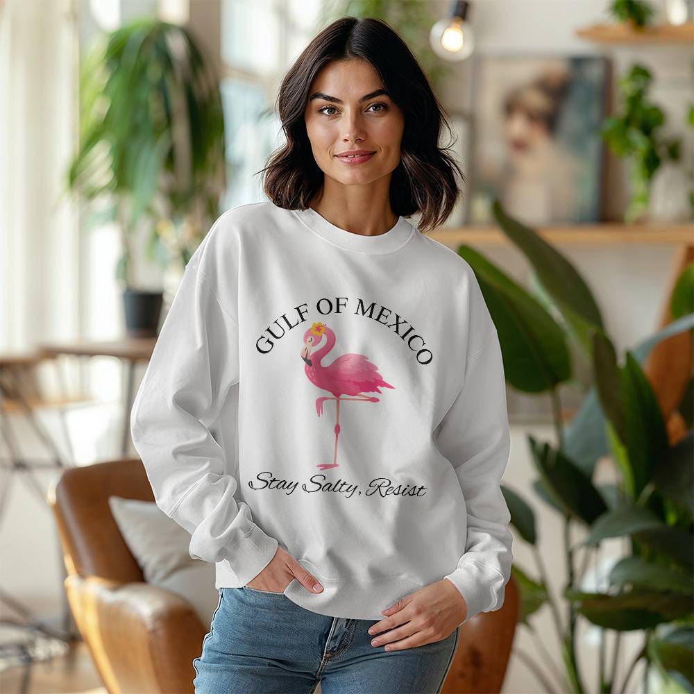Gulf Of Mexico, Stay Salty Resist, Resistance, Gildan Unisex Crewneck Sweatshirt