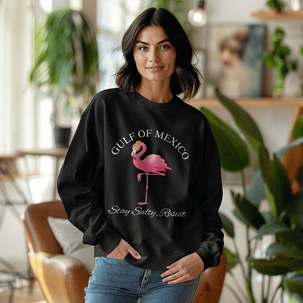 Gulf Of Mexico, Stay Salty Resist, Resistance, Gildan Unisex Crewneck Sweatshirt