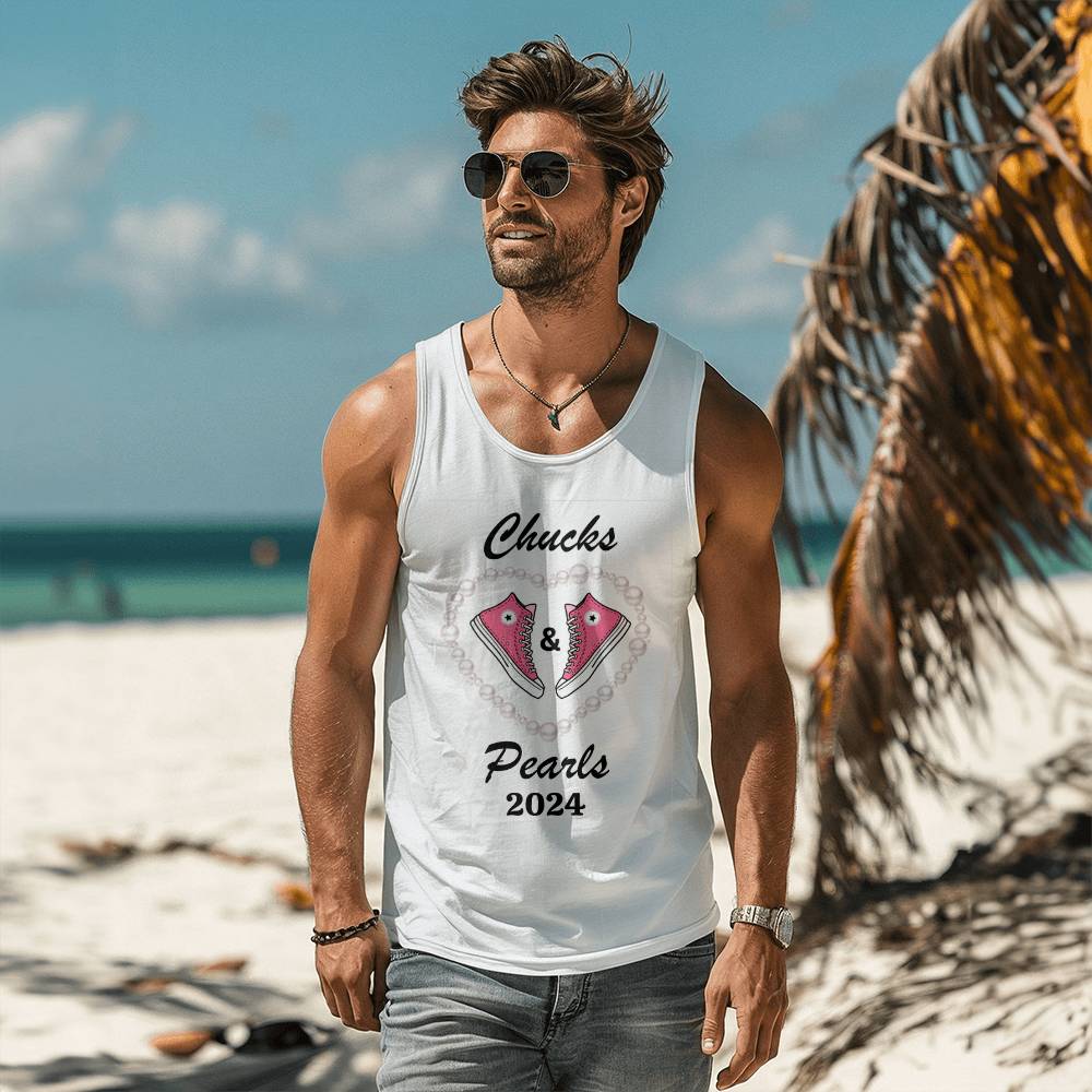 Chucks & Pearls Election Bella + Canvas Unisex Jersey Tank