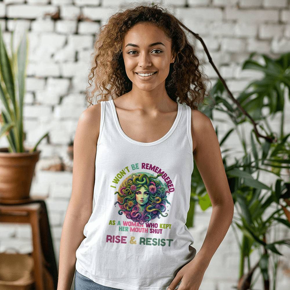 Rise & Resist, Resistance, Bella + Canvas Unisex Jersey Tank