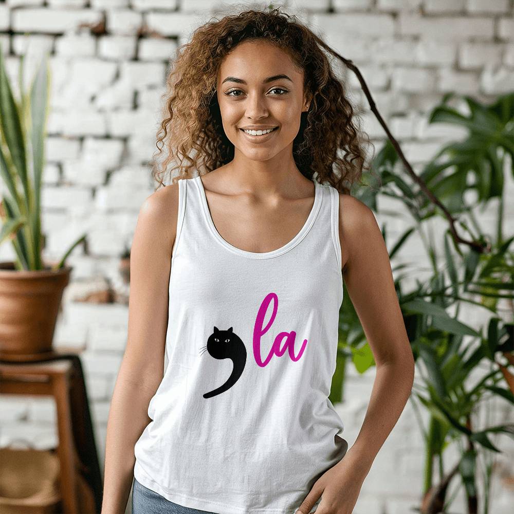 Kamala Cat Election Bella + Canvas 3480 Unisex Jersey Tank