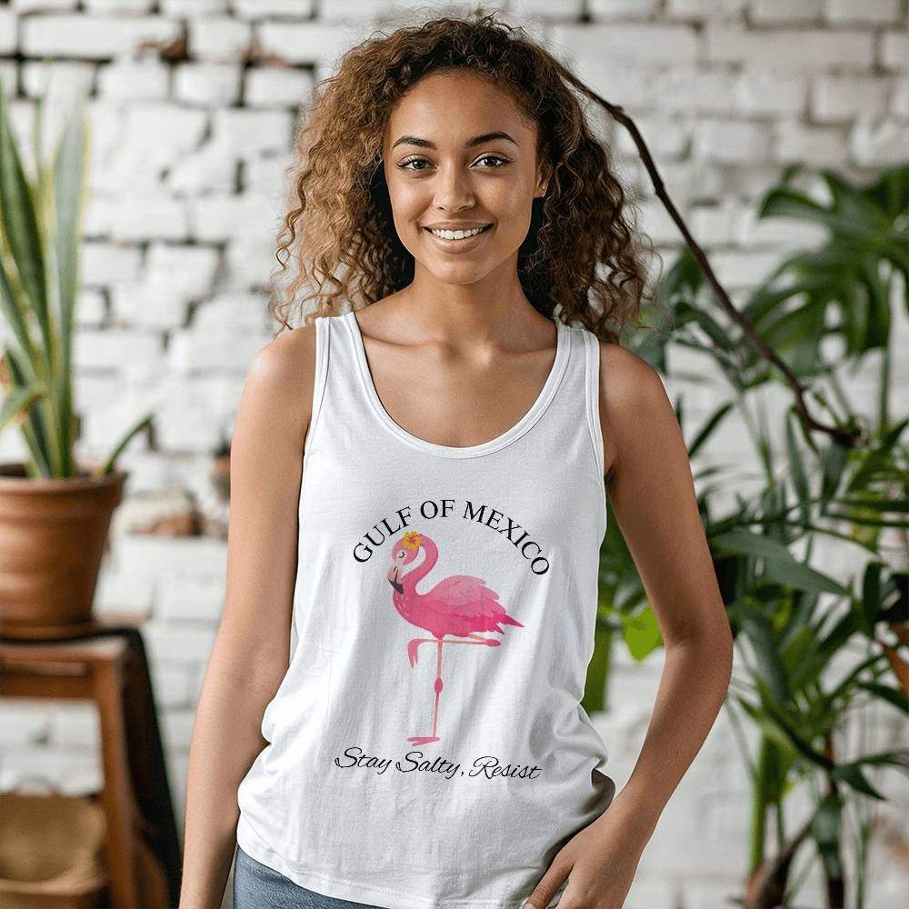Gulf Of Mexico, Stay Salty Resist, Resistance, Bella + Canvas Unisex Jersey Tank