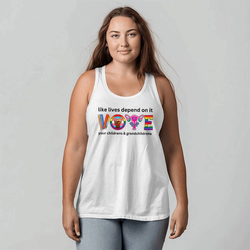 VOTE Election Adult Unisex Jersey Tank Bella + Canvas