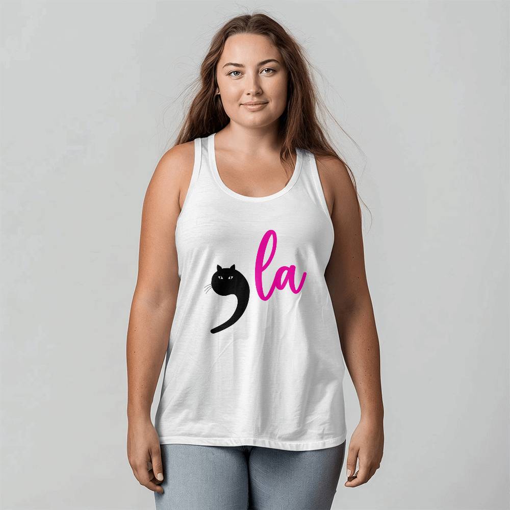 Kamala Cat Election Bella + Canvas 3480 Unisex Jersey Tank