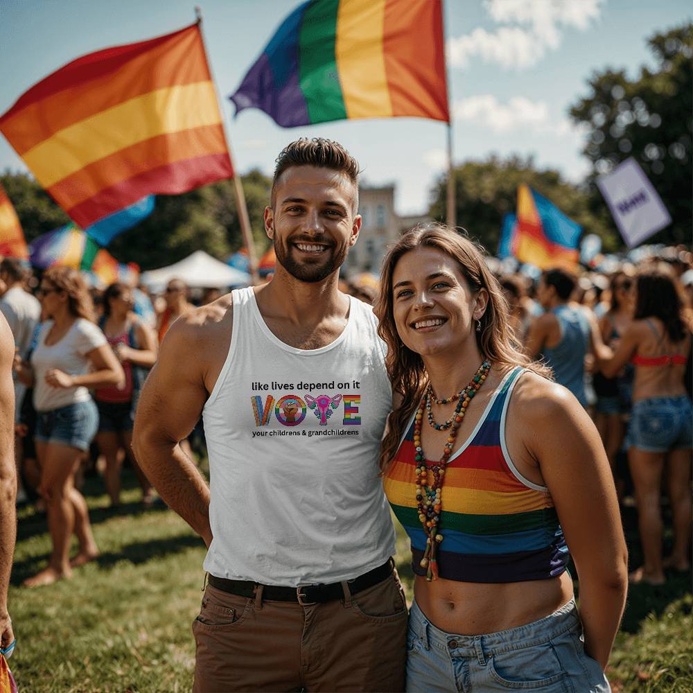 VOTE Election Adult Unisex Jersey Tank Bella + Canvas