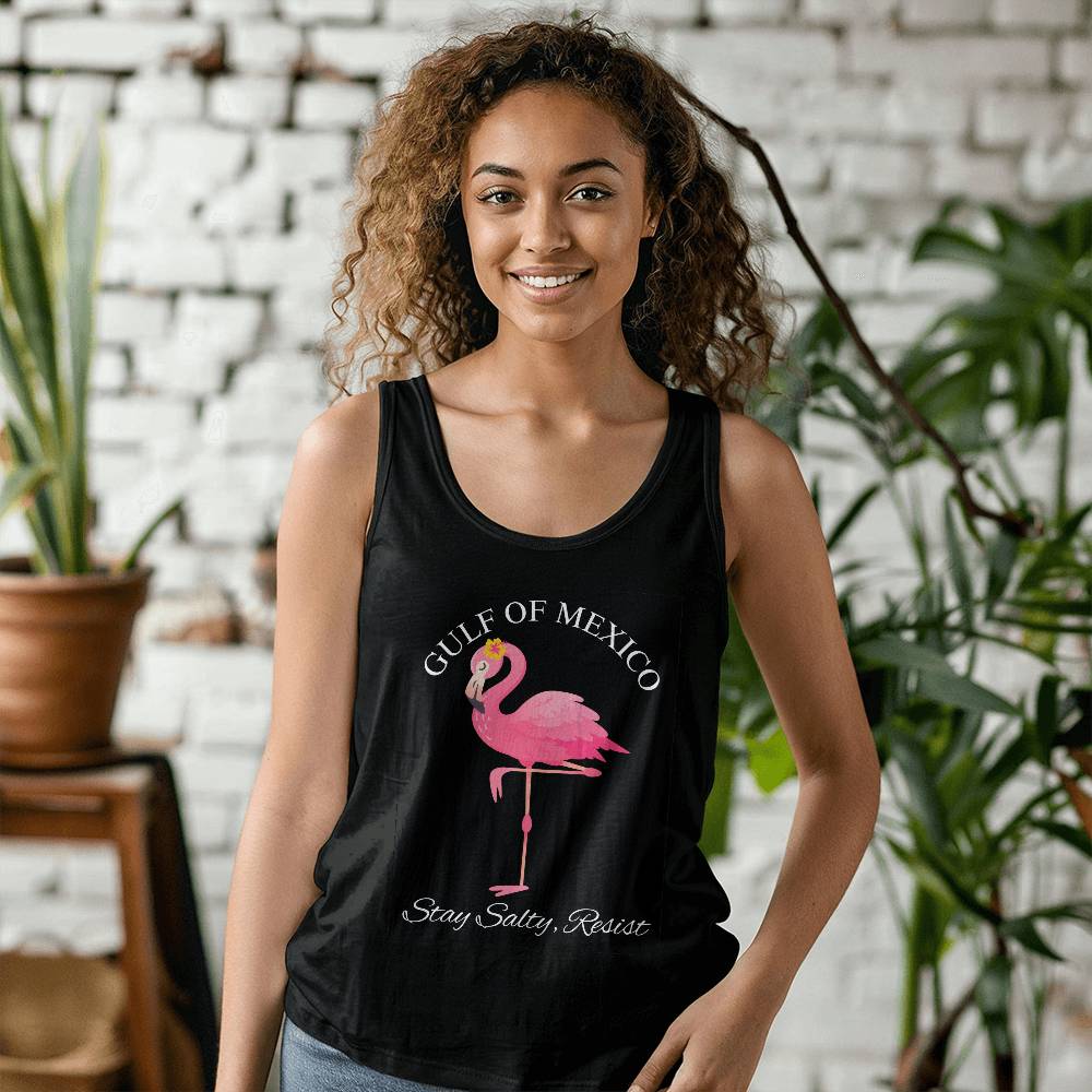 Gulf Of Mexico, Stay Salty Resist, Resistance, Bella + Canvas Unisex Jersey Tank