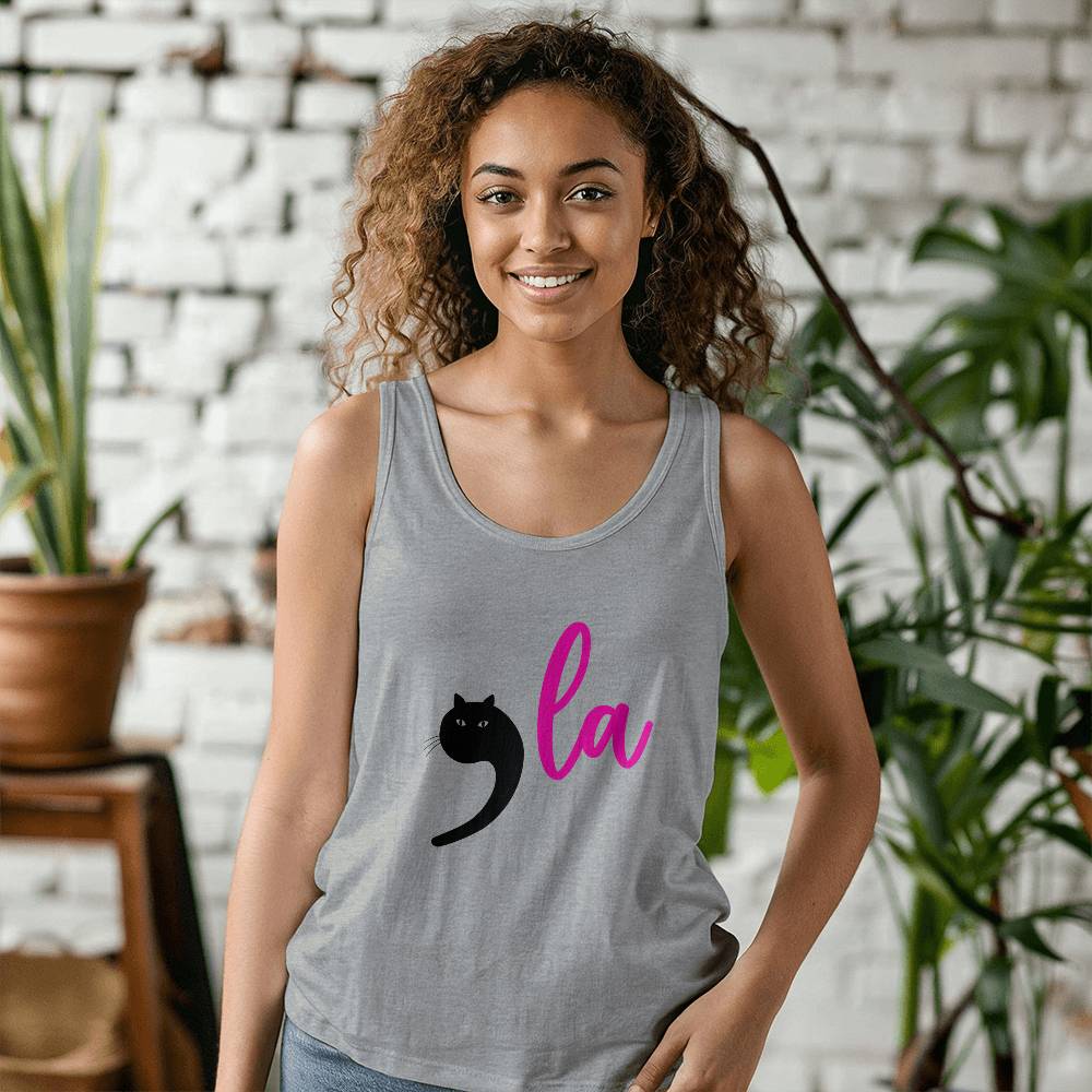 Kamala Cat Election Bella + Canvas 3480 Unisex Jersey Tank