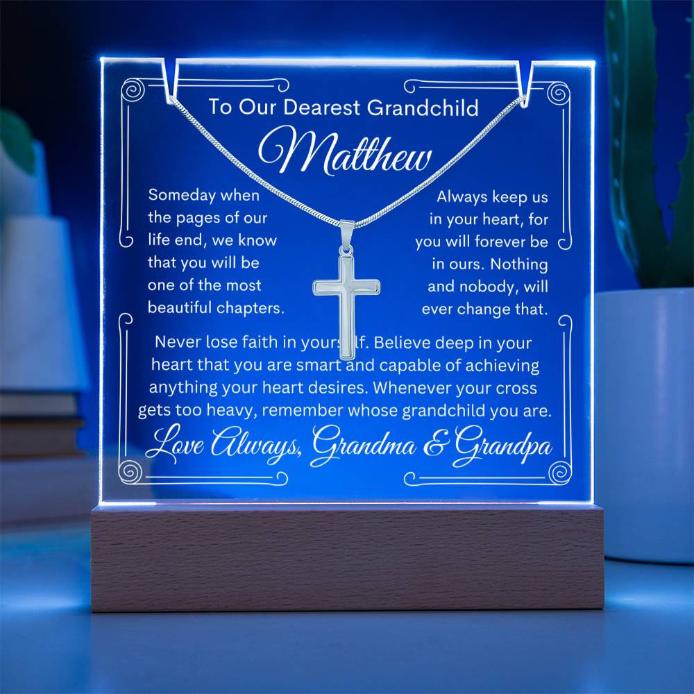 Grandchild Plaque & Cross