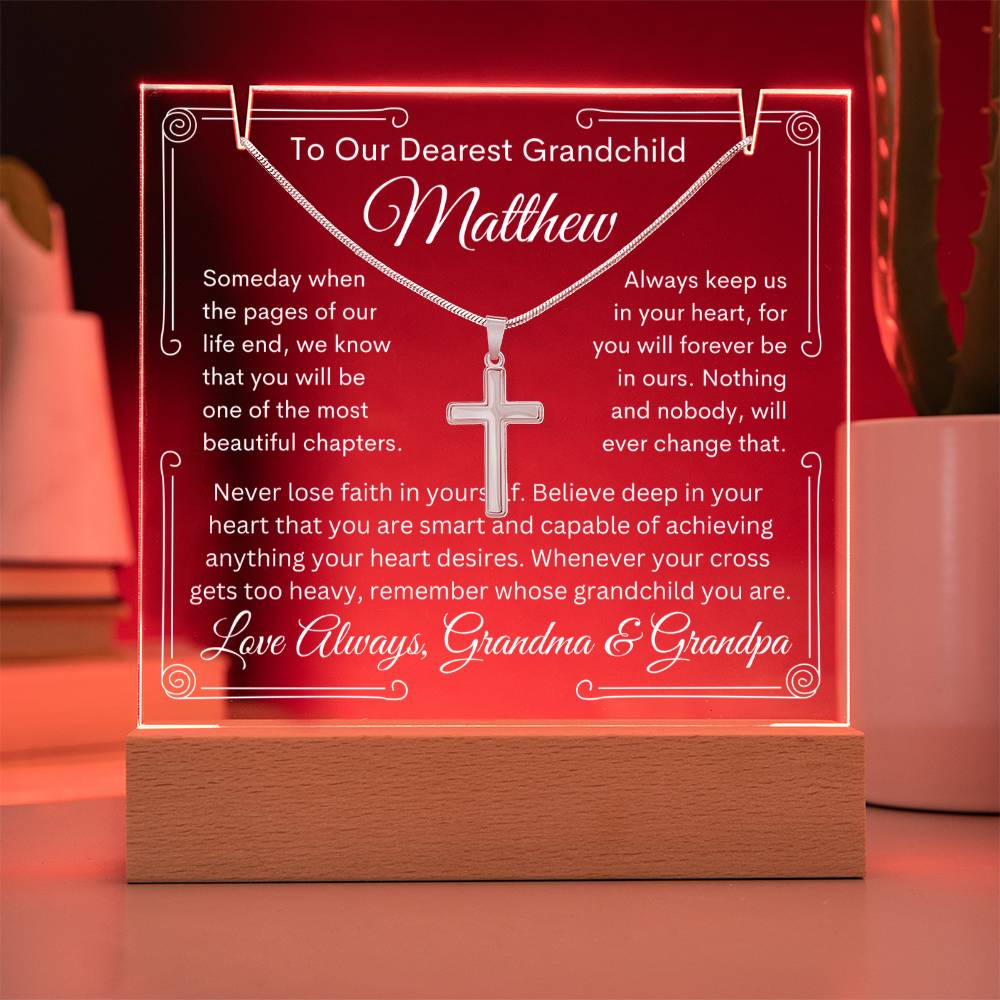 Grandchild Plaque & Cross