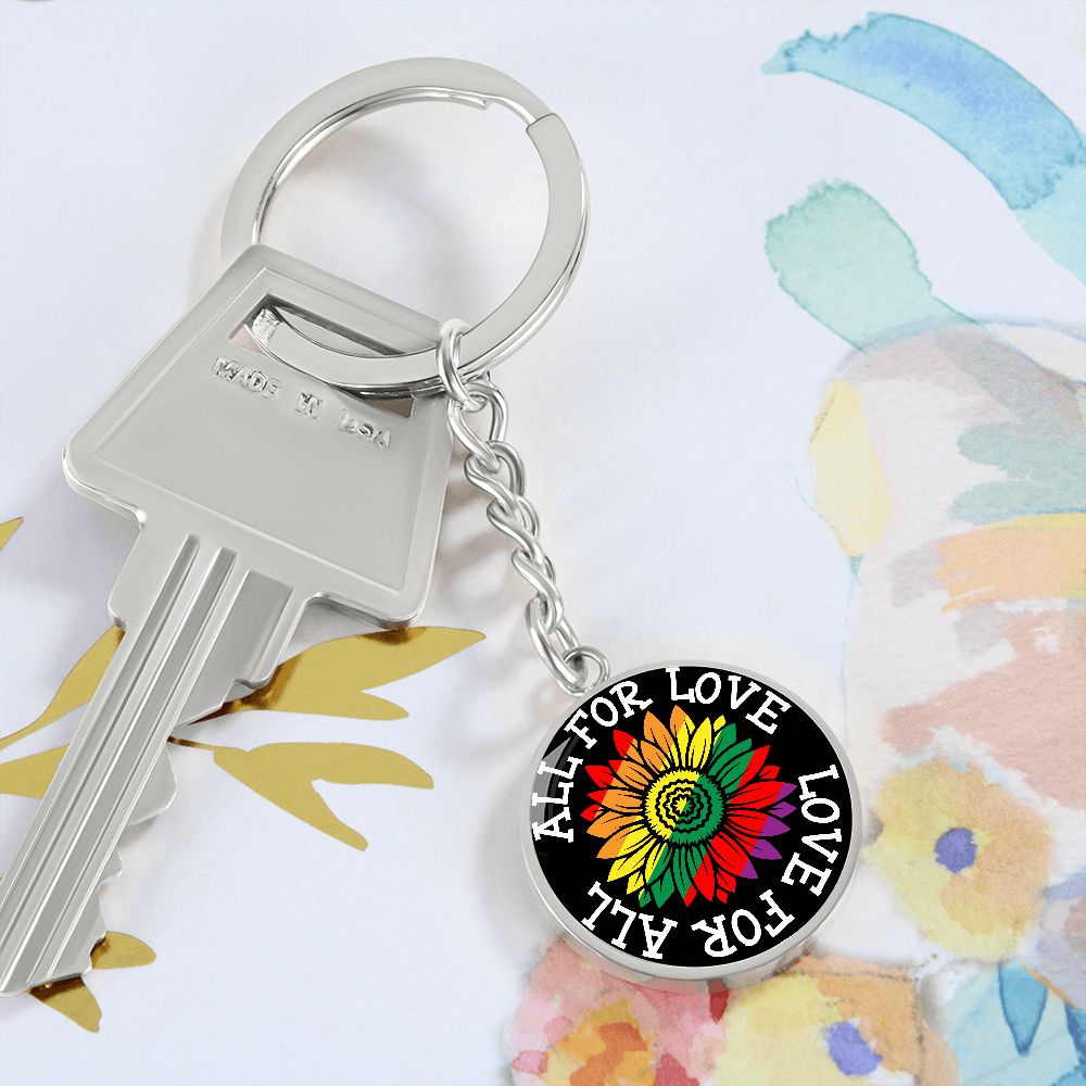 All For Love Love For All Keychain