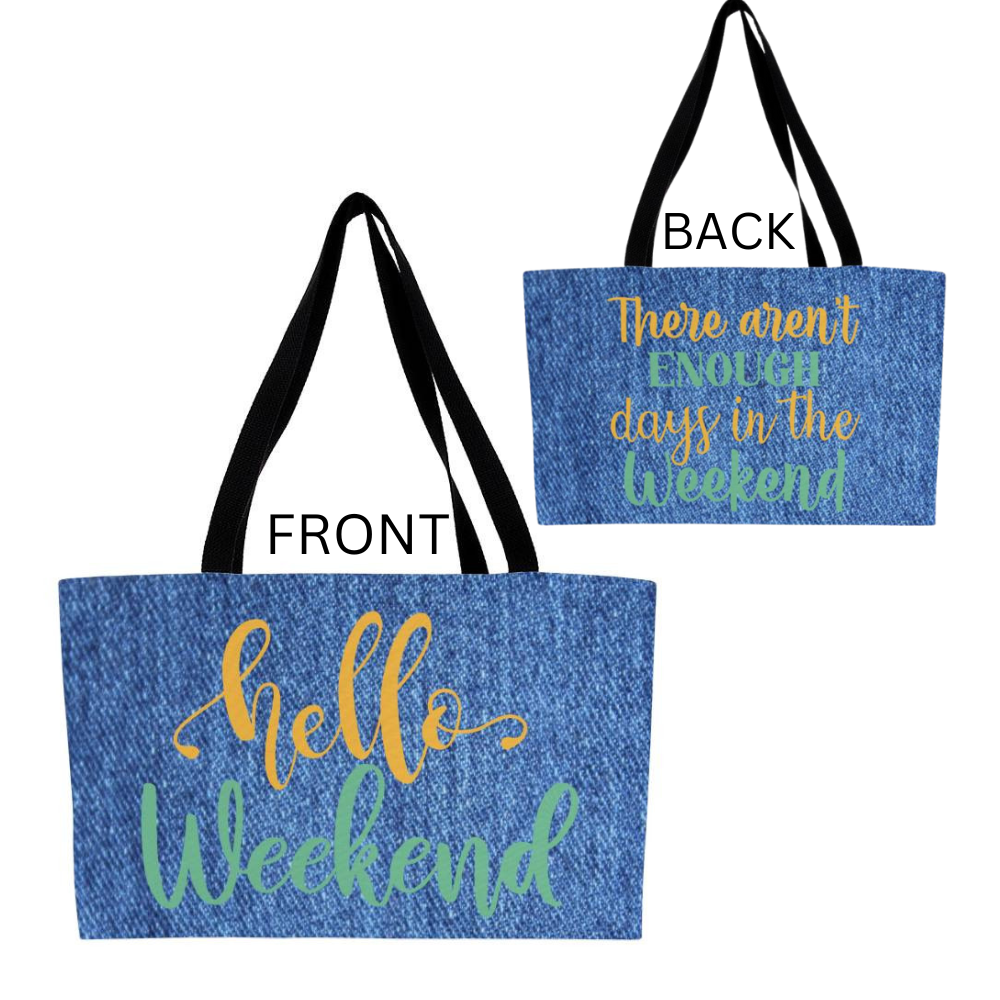 Hello Weekender Tote Bag
