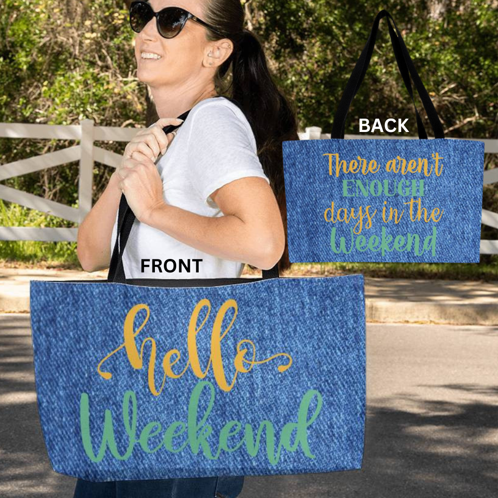 Hello Weekender Tote Bag