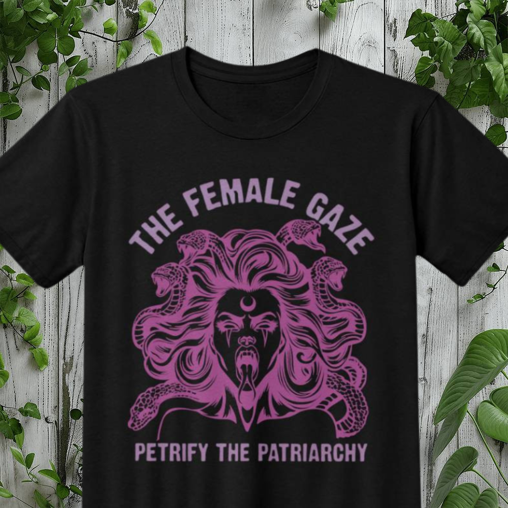 The Female Gaze Petrify he Patriarchy Jersey Tee Bella + Canvas