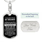 Soulmate, Love Of My Life, Dog Tag Swivel Key Chain, Holiday, Valentine, Birthday