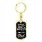 Amazing Dad, Dog Tag Key Chain, Holiday