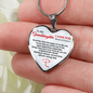 Granddaughter, Someday When The Pages Of My Life End, Personalized Heart Pendent, Birthday, Holiday