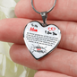 Mom, To Me You Are The World, Personalized Heart Pendent Necklace, Holiday