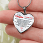 Daughter, Someday When The Pages Of My Life End, Personalized Heart Pendent Necklace, Birthday, Holiday