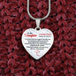 Daughter, Someday When The Pages Of My Life End, Personalized Heart Pendent Necklace, Birthday, Holiday