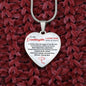Granddaughter, Someday When The Pages Of My Life End, Personalized Heart Pendent, Birthday, Holiday