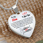 Mom, To Me You Are The World, Personalized Heart Pendent Necklace, Holiday