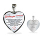 Granddaughter, Someday When The Pages Of My Life End, Personalized Heart Pendent, Birthday, Holiday