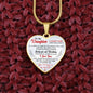Daughter, Loving You & Breathing, Heart Pendent Necklace, Holiday
