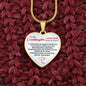 Granddaughter, Someday When The Pages Of My Life End, Personalized Heart Pendent, Birthday, Holiday