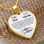 Mom, To Me You Are The World, Personalized Heart Pendent Necklace, Holiday
