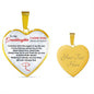 Granddaughter, Someday When The Pages Of My Life End, Personalized Heart Pendent, Birthday, Holiday