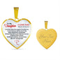 Daughter, Someday When The Pages Of My Life End, Personalized Heart Pendent Necklace, Birthday, Holiday