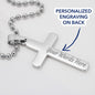 Happy Father's Day, Personalized Cross