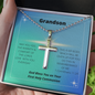 Grandson Communion Cross Necklace