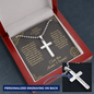 Happy Father's Day, Personalized Cross