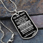 Son, Someday When The Pages Of My Life End, Dog Tag Necklace, Holiday