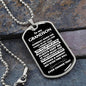 Grandson, Someday When The Pages Of My Life End, Personalized Dog Tag Necklace, Birthday, Holiday