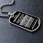 Grandson, Someday When The Pages Of My Life End, Personalized Dog Tag Necklace, Birthday, Holiday