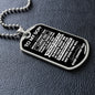 Son, Someday When The Pages Of My Life End, Dog Tag Necklace, Holiday